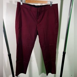 Burgundy Express Dress Pants Size: 32X30